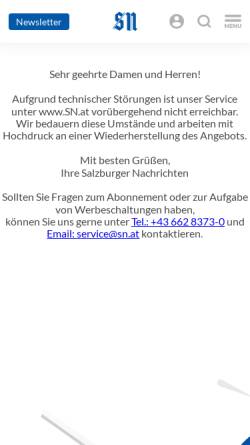 Vorschau der mobilen Webseite gastrojobs.salzburg.com, Gastrojobs by Salzburger Nachrichten Verlagsgesellschaft m.b.H. & Co. KG