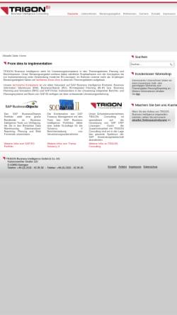 Vorschau der mobilen Webseite www.trigon-bi.de, Trigon Business Intelligence GmbH