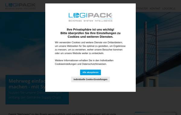 Vorschau von www.logipack.com, Logipack Pool GmbH und Logipack Service GmbH