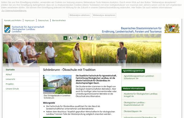 Vorschau von www.oekoschule-landshut.bayern.de, Staatliche Fachschule für Agrarwirtschaft, Fachrichtung ökologischer Landbau