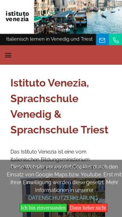 Vorschau der mobilen Webseite www.tandem-italienischkurse.de, Sprachschule Italienisch