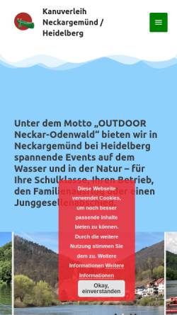 Vorschau der mobilen Webseite hochseilgarten-neckargemuend.de, Hochseilgarten Neckargemünd