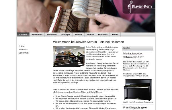 Vorschau von www.klavier-kern.de, Klavier Kern