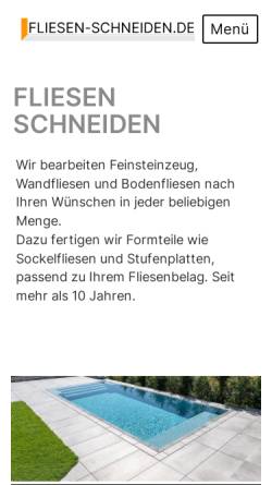 Vorschau der mobilen Webseite www.fliesen-schneiden.de, Fliesen-Schneiden - mwbaukonzept