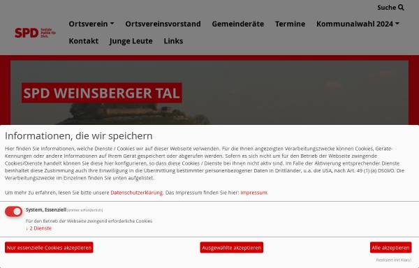 Vorschau von www.spd-weinsberger-tal.de, SPD Ortsverein Weinsberger Tal