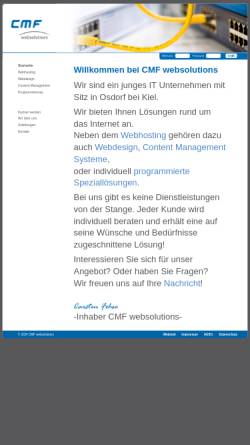 Vorschau der mobilen Webseite www.cmf-websolutions.de, CMF websolutions