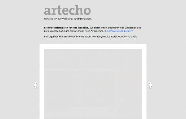 Vorschau von www.artecho.de, artecho - Konrad Polzer und Martin Möhwald GbR