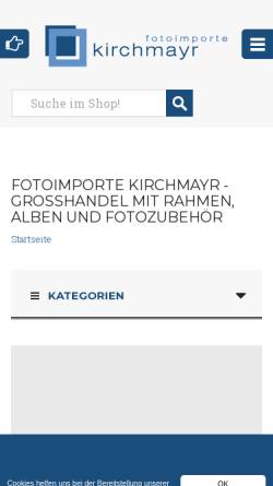 Vorschau der mobilen Webseite www.kirchmayr.at, Fotoimporte Kirchmayr GmbH
