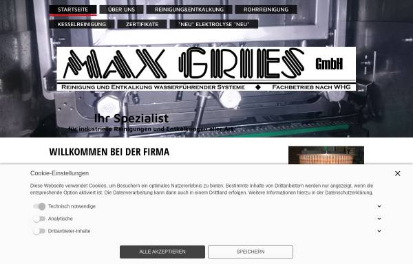 Vorschau von www.max-gries-gmbh.de, Max Gries GmbH
