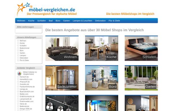 Vorschau von www.moebel-vergleichen.de, Moebel-Vergleichen.de
