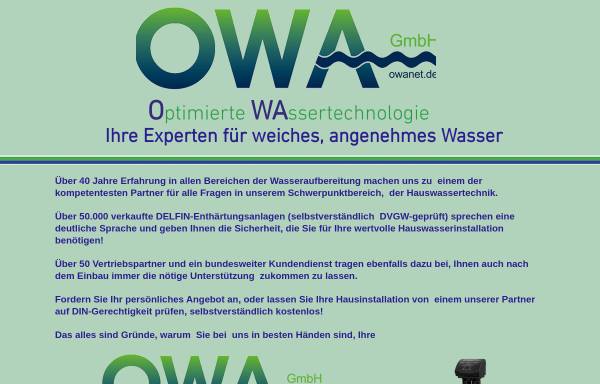 Vorschau von www.owanet.de, OWA GmbH