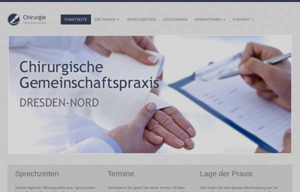 Vorschau von www.chirurgie-dresden-nord.de, Chirurgische Gemeinschaftspraxis