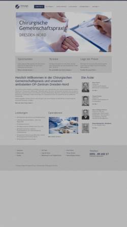 Vorschau der mobilen Webseite www.chirurgie-dresden-nord.de, Chirurgische Gemeinschaftspraxis