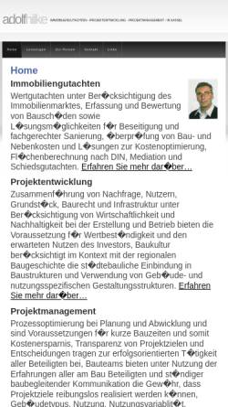 Vorschau der mobilen Webseite www.immobiliengutachten-kassel.de, Adolf Hilke Immobiliengutachten