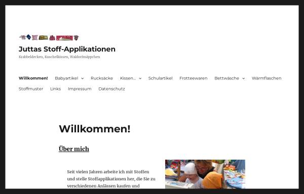 Vorschau von www.stoffapplikation.de, Stoffapplikation von Jutta Löffler