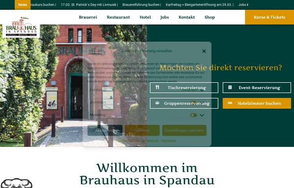 Vorschau von www.brauhaus-spandau.de, Brauhaus in Spandau GmbH