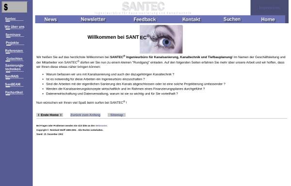 Vorschau von www.santec-gmbh.de, Santec GmbH