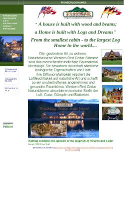 Vorschau der mobilen Webseite www.pioneerloghomes.de, Pioneer Log Homes by C. Heyer GmbH