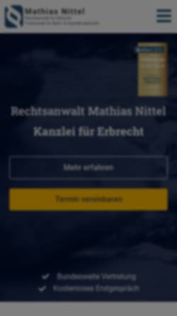Vorschau der mobilen Webseite nittel.co, Mathias Nittel