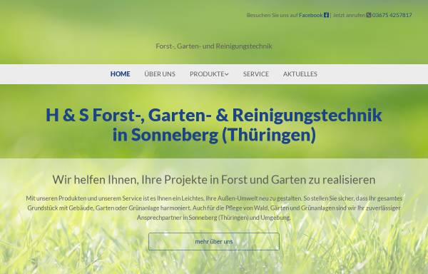 Vorschau von www.forst-garten-sonneberg.de, H&S Forst-, Garten- und Reinigungstechnik