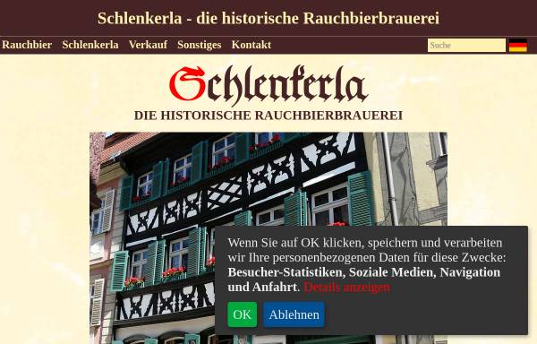 Vorschau von www.schlenkerla.de, Brauereiausschank Schlenkerla