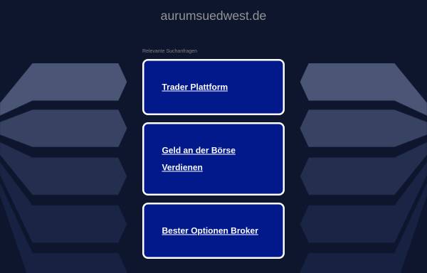 Vorschau von www.aurumsuedwest.de, Aurumsüdwest GmbH Edelmetallhandel