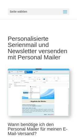 Vorschau der mobilen Webseite www.ck-software.de, CK Personal Mailer