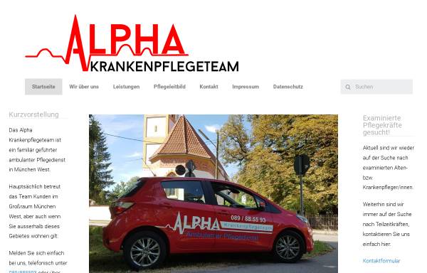 Vorschau von www.alphakrankenpflegeteam.de, Alpha Krankenpflegeteam