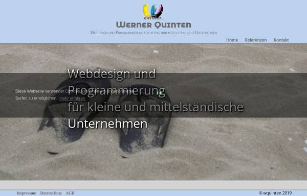Vorschau von www.wquinten.de, Werner Quinten - Webdesign und Programmierung
