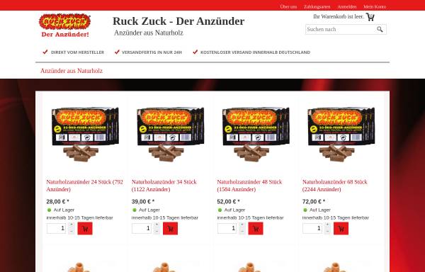 Vorschau von www.xn--der-anznder-zhb.de, Ruck Zuck - Feueranzünder