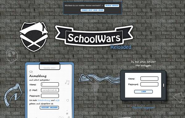 Vorschau von www.schoolwars.de, SchoolWars
