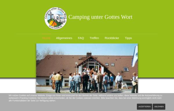 Vorschau von www.cugw.de, Camping unter Gottes Wort