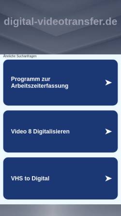 Vorschau der mobilen Webseite www.digital-videotransfer.de, Digital-Videotransfer, Jörg Leonhardt