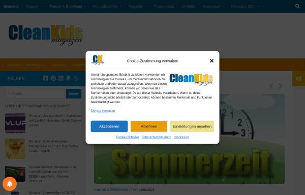 Vorschau von www.cleankids.de, CleanKids