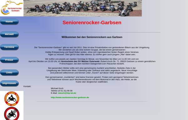 Vorschau von www.seniorenrocker-garbsen.de, Seniorenrocker Garbsen