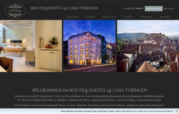 Vorschau von www.lacasa-tuebingen.de, Hotel La Casa