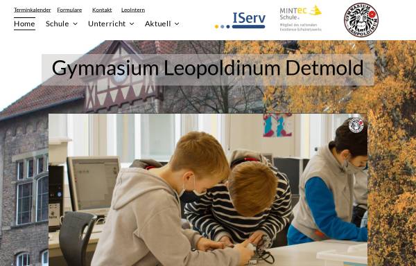 Vorschau von www.gymnasium-leopoldinum-detmold.de, Gymnasium Leopoldinum