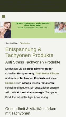 Vorschau der mobilen Webseite www.subatach-shop.de, Tachyon Produkte für Vitalität &Lebenskraft