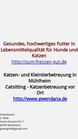Vorschau der mobilen Webseite www.gwendanas-shop.de, Gwendanas Hexenladen, Susanne Herrmann