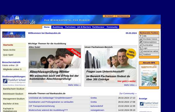 Vorschau von www.bankazubi.de, Bankazubi by @-symbol Internet Media UG (haftungsbeschränkt)