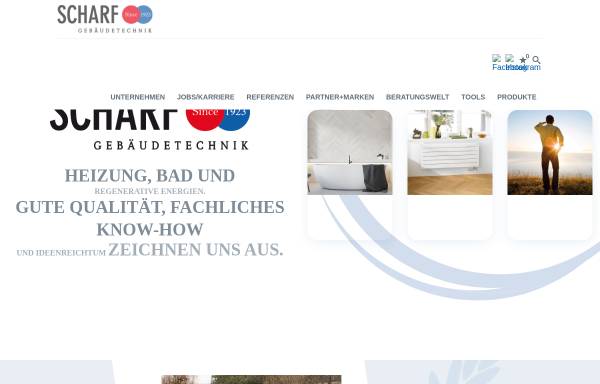 Vorschau von www.scharf-gebaeudetechnik.de, Scharf GmbH & Co. KG