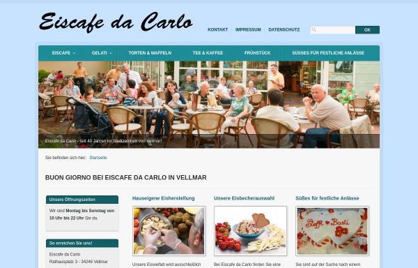 Vorschau von www.eiscafe-da-carlo.de, Eiscafe da Carlo