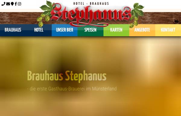 Vorschau von www.brauhaus-stephanus.de, Brauhaus Stephanus oHG
