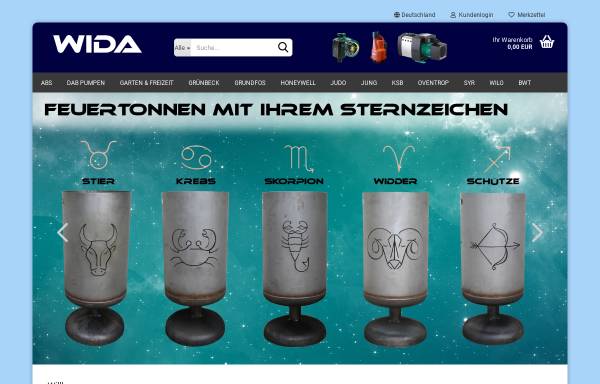 Vorschau von www.wida-handel.de, Wida Haustechnik UG