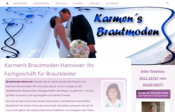 Vorschau von www.brautfee.de, Karmen´s Brautmoden