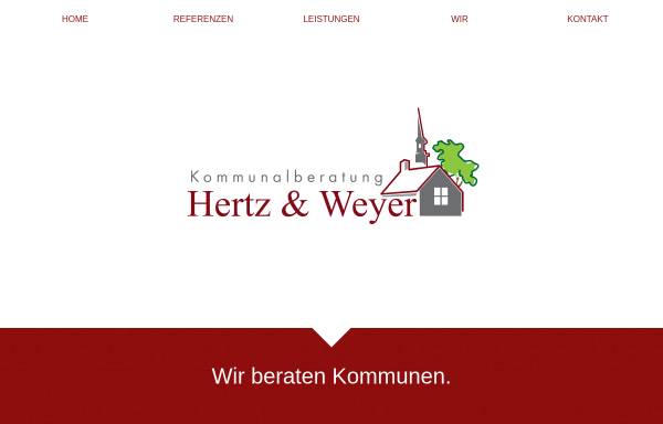 Vorschau von hertzweyer.de, Hertz & Weyer Kommunalberatung GmbH
