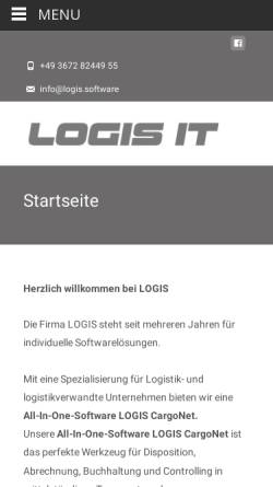 Vorschau der mobilen Webseite www.logis.software, LOGIS - Entwicklung und Service