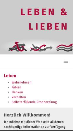 Vorschau der mobilen Webseite www.mensch-und-psyche.de, Psychologie und Persönlichkeit