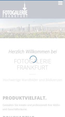 Vorschau der mobilen Webseite www.frankfurt-galerie.de, Fotogalerie Frankfurt