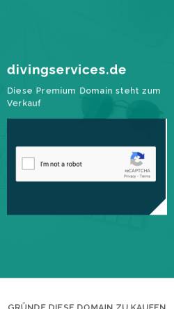 Vorschau der mobilen Webseite www.divingservices.de, UWB und Diving Services GmbH